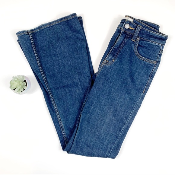 Free People Denim - FREE PEOPLE • Wide leg Flare Jeans Sz 26